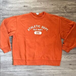 Old Navy Orange Athletic Dept. Crewneck Sweater